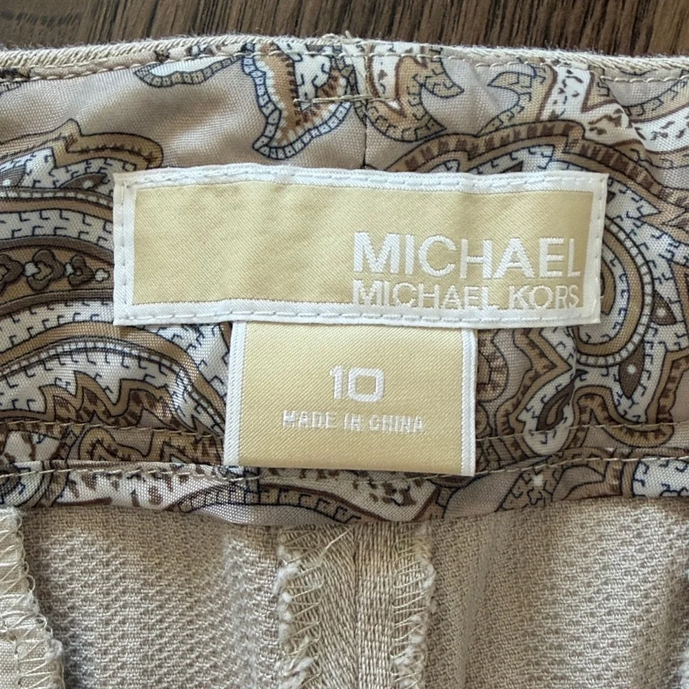 Michael Kors Women's 10 Light Khaki Pants